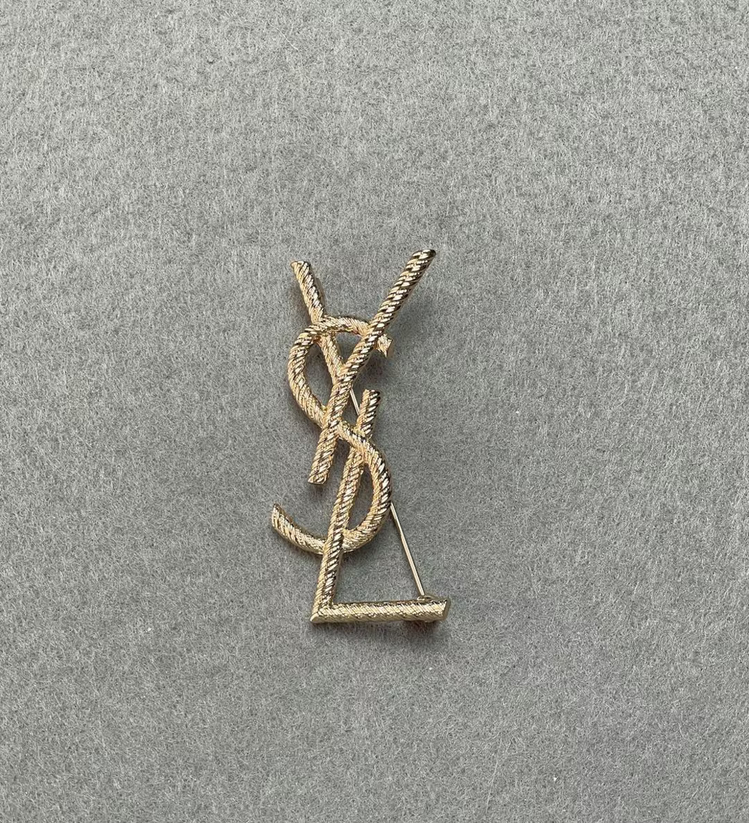 Vintage Yves Saint Laurent Gold Tone Vintage Brooch Vintage 90s Gold Tone Gift For Her | Etsy (US)