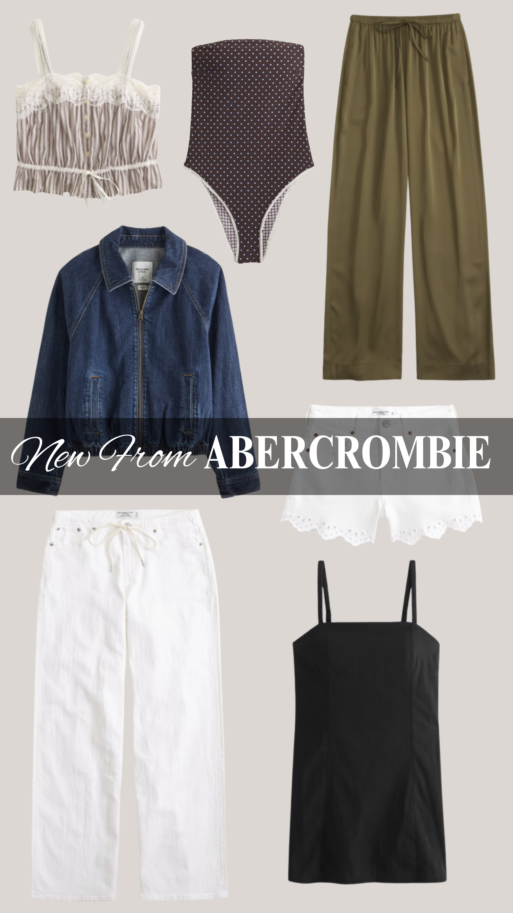 My favorite Abercrombie New Arrivals - cant wait to wear these this spring! 

 #LTKootd #LTKSeasonal #LTKSaleAlert