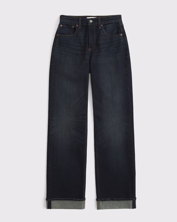 Curve Love High Rise 90s Relaxed Jean | Abercrombie & Fitch (US)