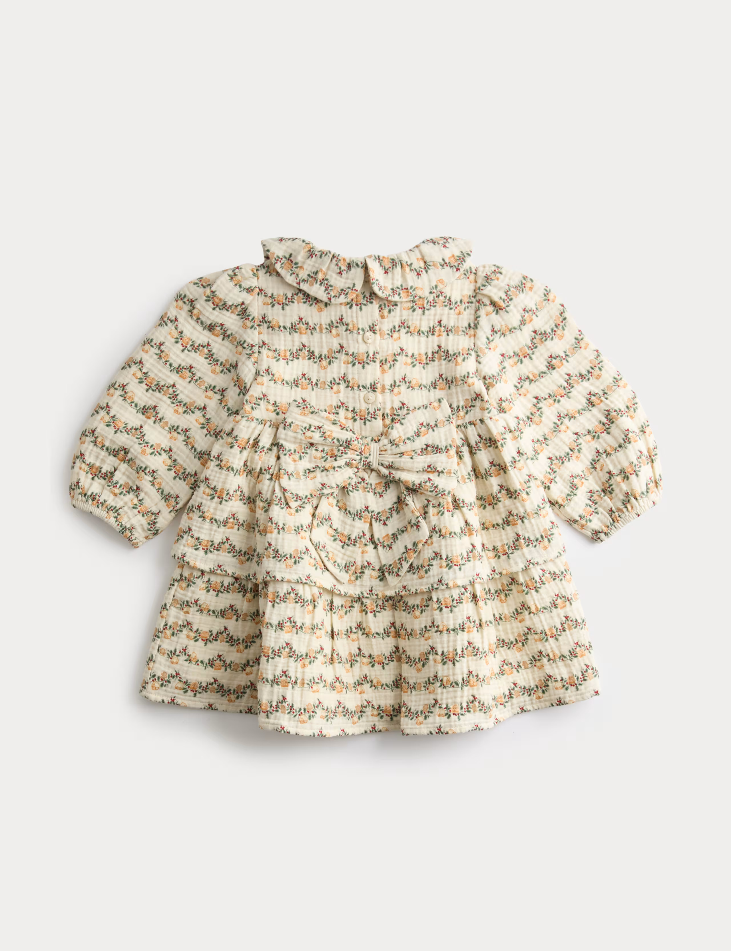 Pure Cotton Gingerbread Dress (0-3 Yrs) | Marks & Spencer (UK)