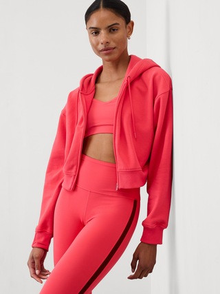 Forever Fleece Crop Full Zip | Athleta