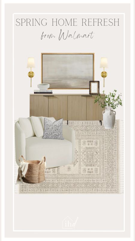 This spring home refresh is curated all with items from @Walmart! The Drew Chair is an oversized boucle chair from Drew Barrymore’s Beautiful collection is a bestseller and popular pick, so order yours before they sell out!!  

#walmart #walmartfinds #walmarthome 

#LTKstyletip #LTKhome #LTKSeasonal