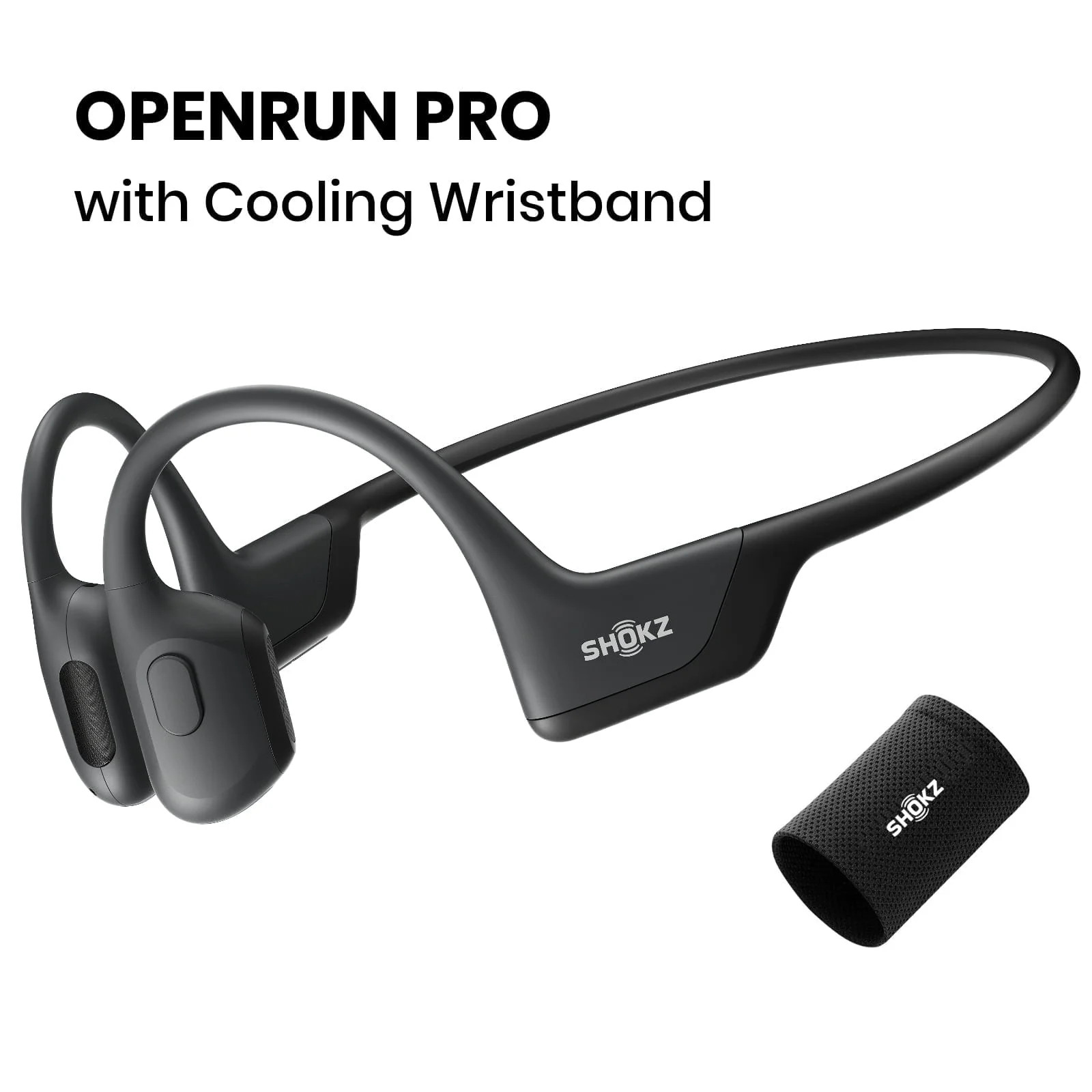 Shokz OpenRun Pro Premium Bone Conduction Open Ear Bluetooth Headphones for Sports with Cooling W... | Walmart (US)