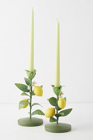 Lemon Taper Holder | Anthropologie (US)