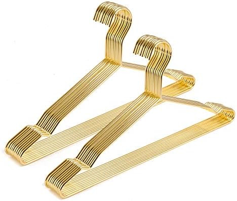 Better to U 17 Inch Gold Metal Hanger Adult Clothes 20 Pack, 4.0mm Heavy Duty Shirt Blouse Hanger... | Amazon (US)