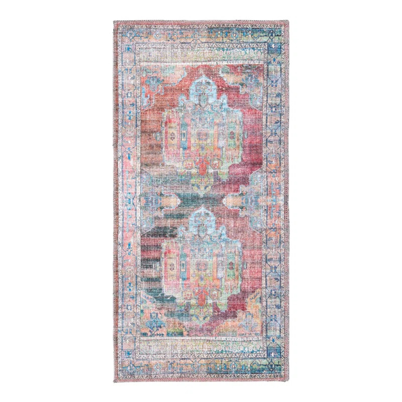 Engle Oriental Area Rug in Multi | Wayfair North America