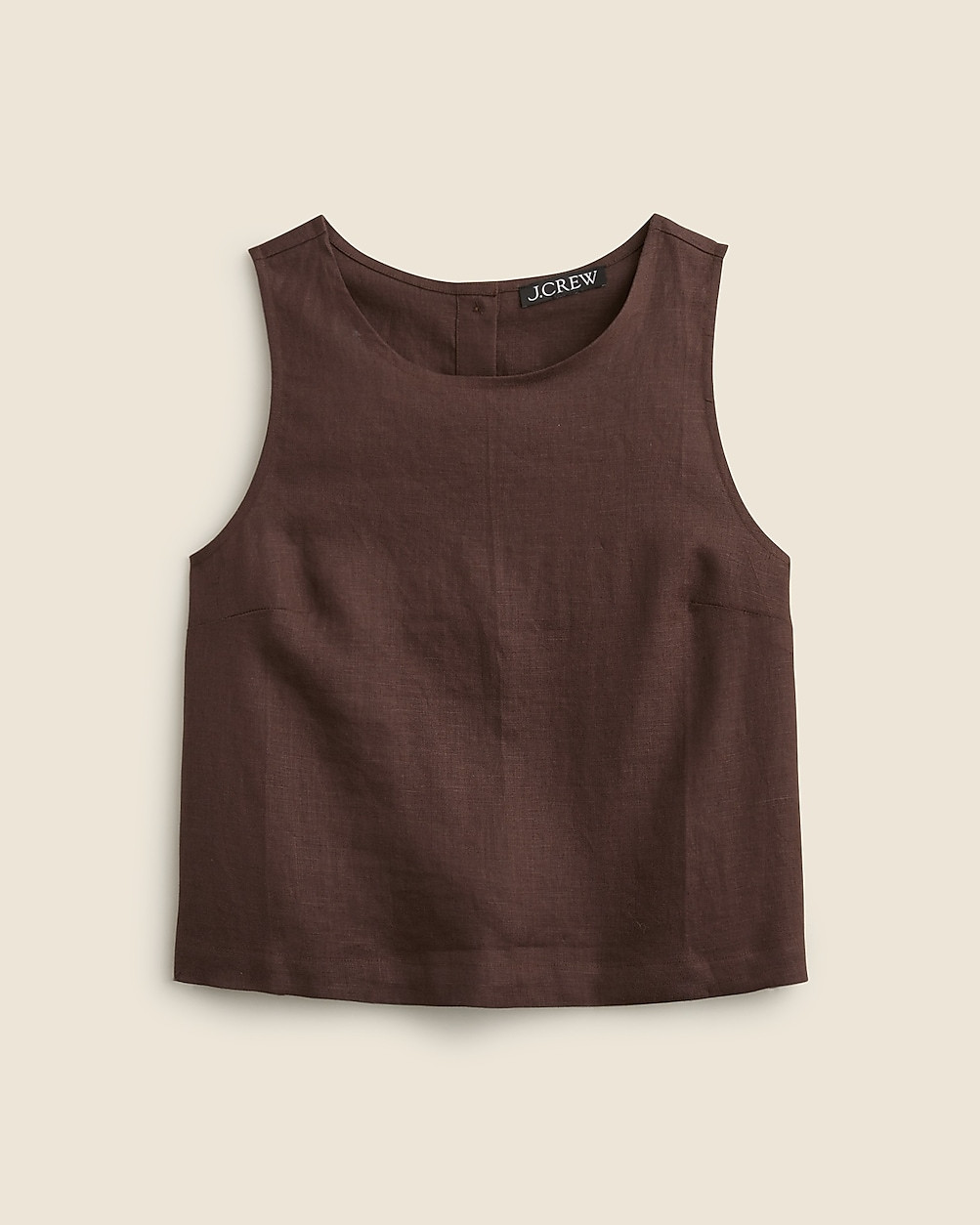 Maxine button-back top in linen | J. Crew US