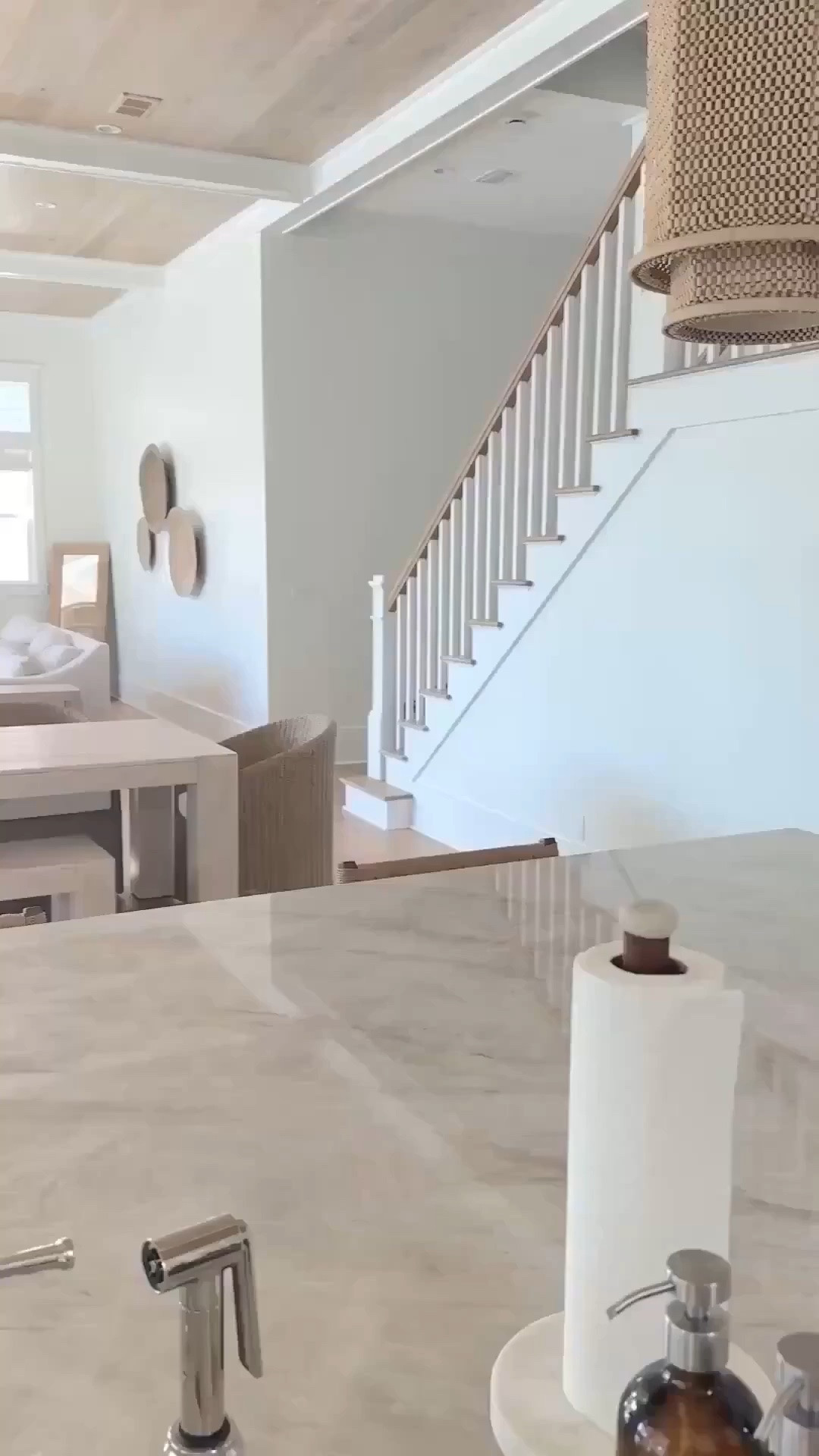 Kitchen, living room, dining room. Open concept. Modern coastal design

#LTKHome