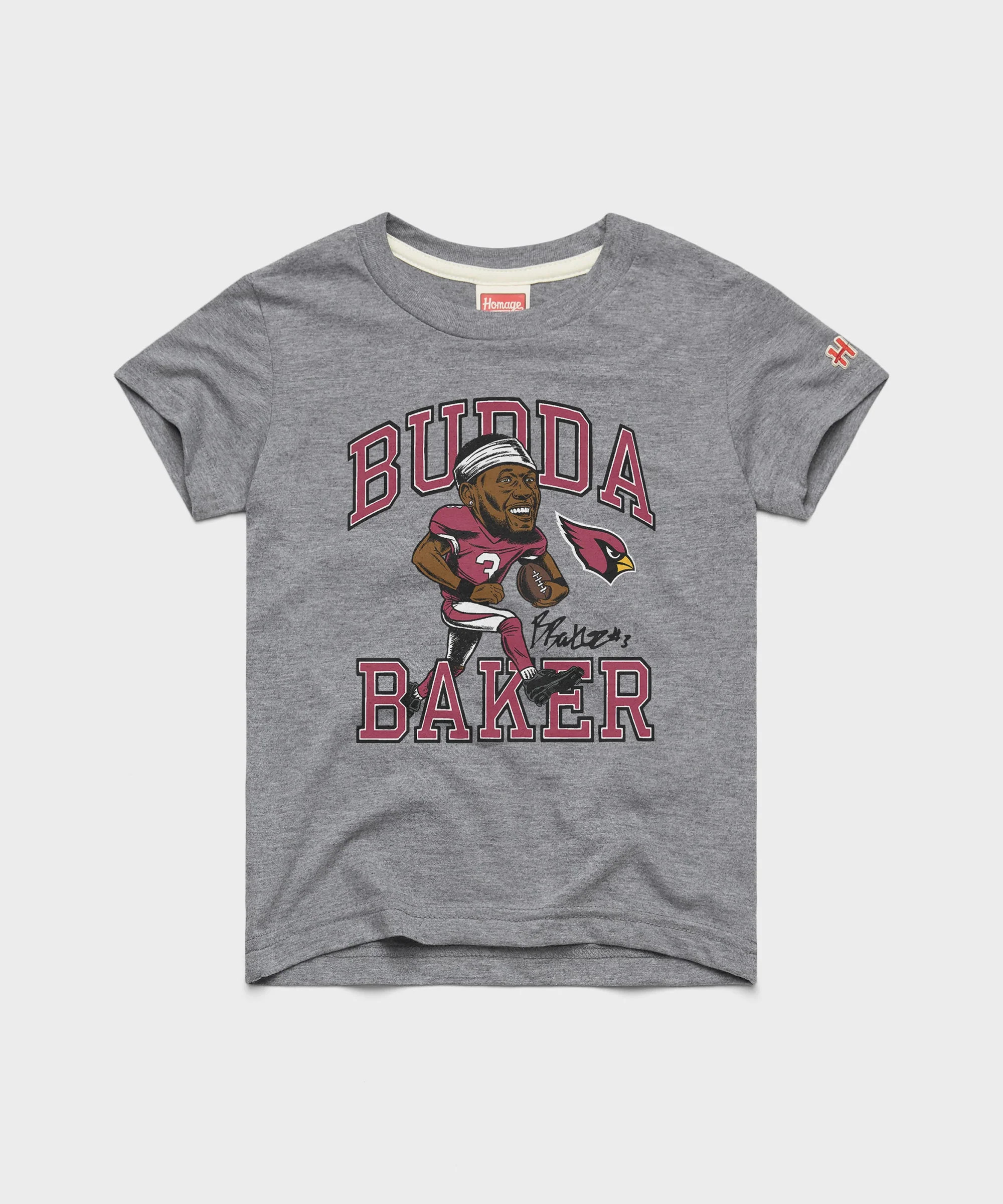 Youth Cardinals Budda Baker Signature | Retro NFL T-Shirt | Homage