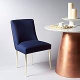 Safavieh Couture Collection Nolita Glam Navy Dining Chair | Amazon (US)