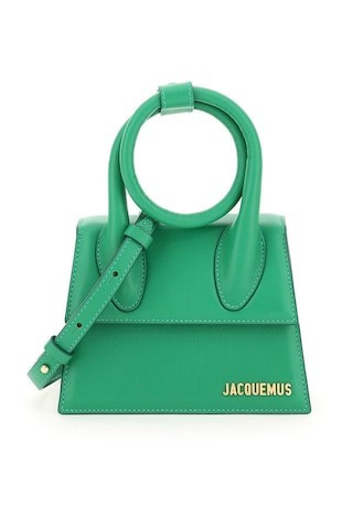 JACQUEMUS 'LE CHIQUITO NOEUD' BAG OS Green Leather | Residenza725 US