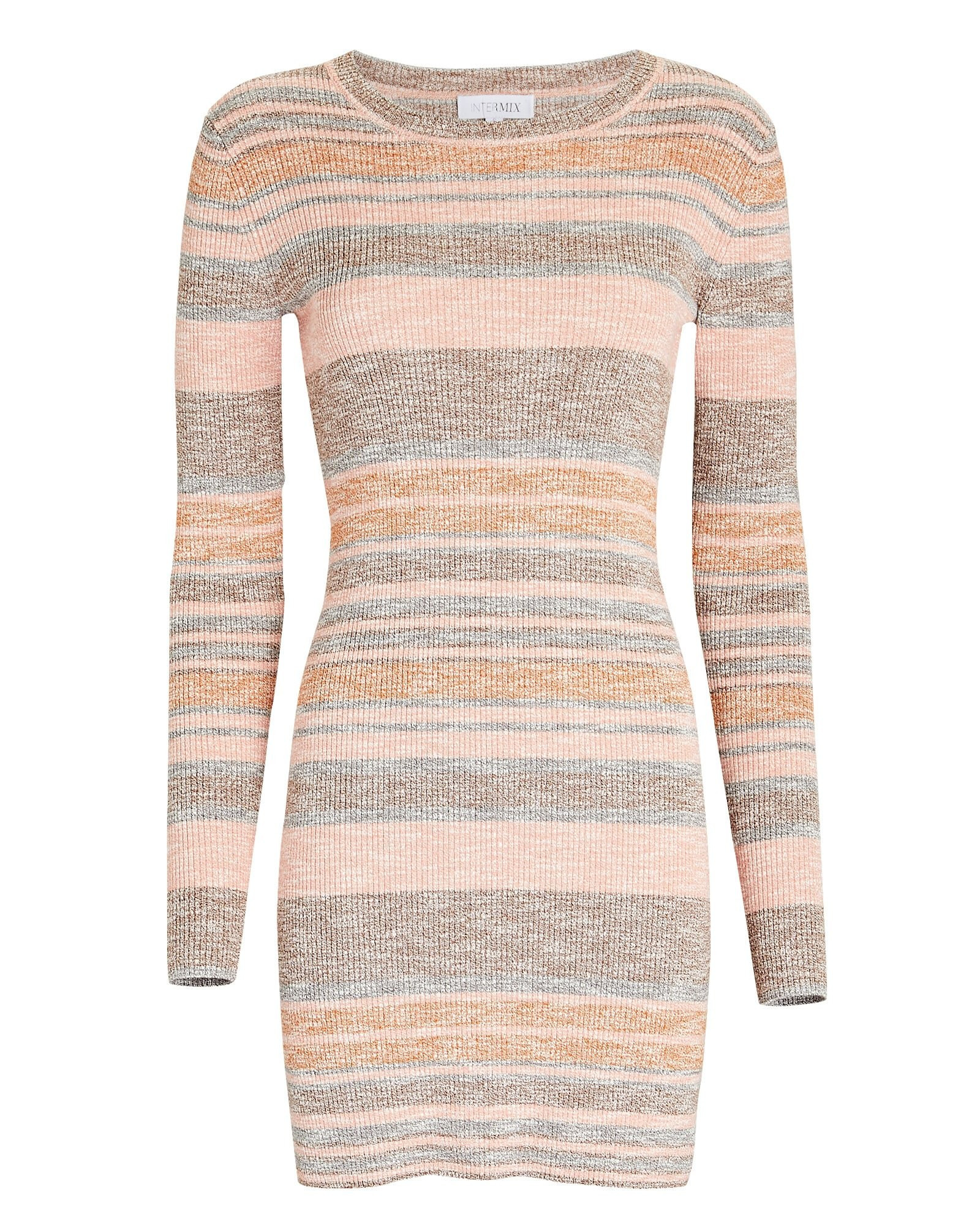 Sloan Striped Rib Knit Mini Dress | INTERMIX
