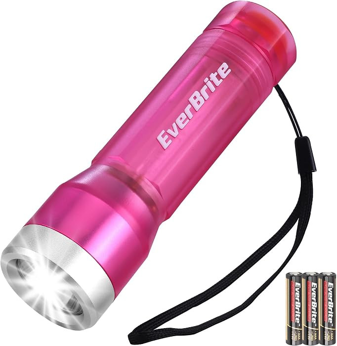 EverBrite Small Flashlight Pink, 3 Modes, Batteries Included | Amazon (US)