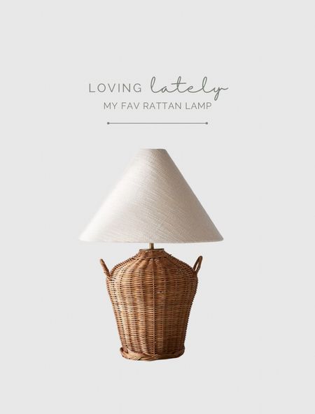 My favorite rattan table lamp! The size, the shape, the handles 😍 I also linked the shade.

#LTKFind #LTKstyletip #LTKhome