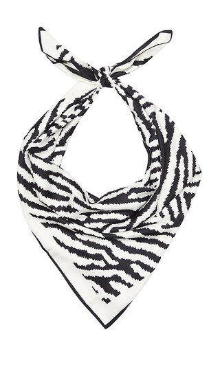 Zebra Scarf in Black & White | Revolve Clothing (Global)