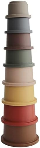 mushie Stacking Cups Toy | Made in Denmark (Retro) | Amazon (US)