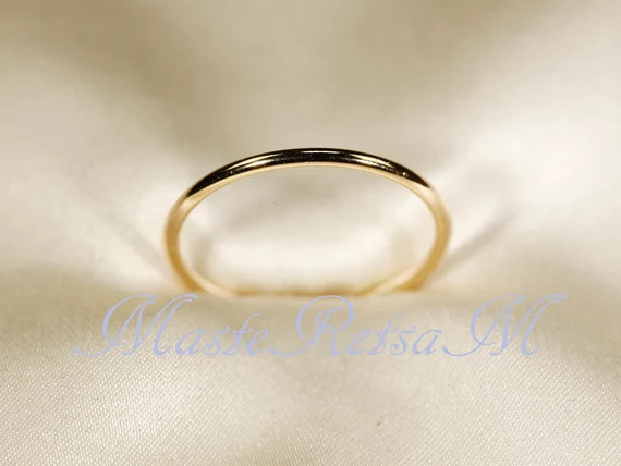 14K Yellow Gold Filled Round Wire Ring Gold Filled Ring | Etsy | Etsy (US)