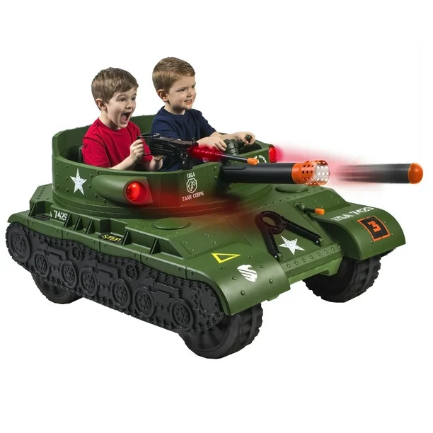 NEW WALMART EXCLUSIVE 24 Volt Thunder Tank Ride-On With Working Cannon and Rotating Turret! - Wal... | Walmart (US)