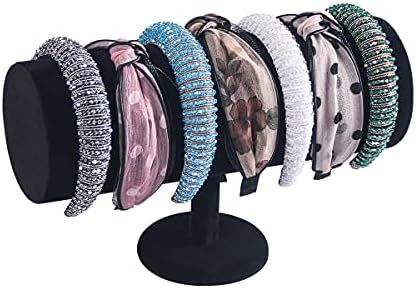 T-Bar Headband Holder,Headband Organizer,Headband Display Stand for Girls(Black Velvet) | Amazon (US)