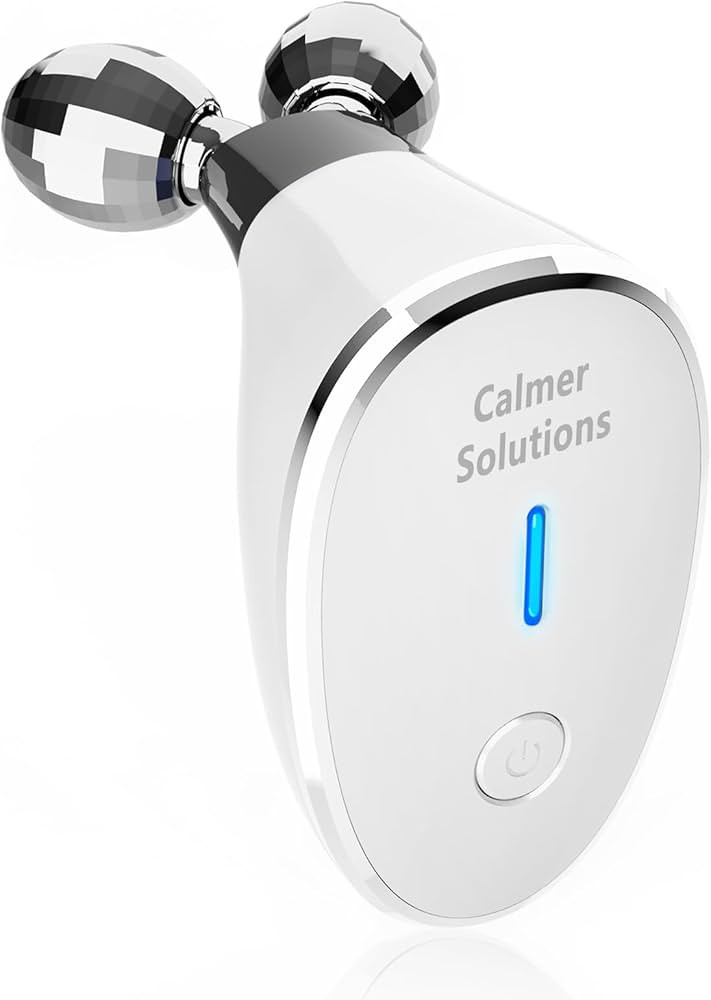 Micro-Current-Facial-Device, Face Roller Skin Care Tool, Face Massager Glossy White | Amazon (US)