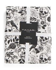 Sketched Skulls Tablecloth | TJ Maxx