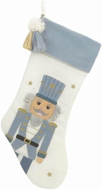 MON AMI Tasseled Nutcracker Christmas Stocking – 21, Perfect for Monogramming, Christmas Socks,... | Amazon (US)