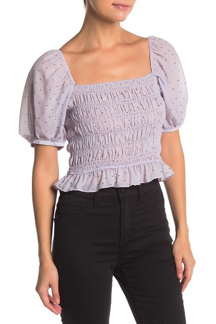 Shauna Smocked Puff Sleeve Blouse | Nordstrom Rack
