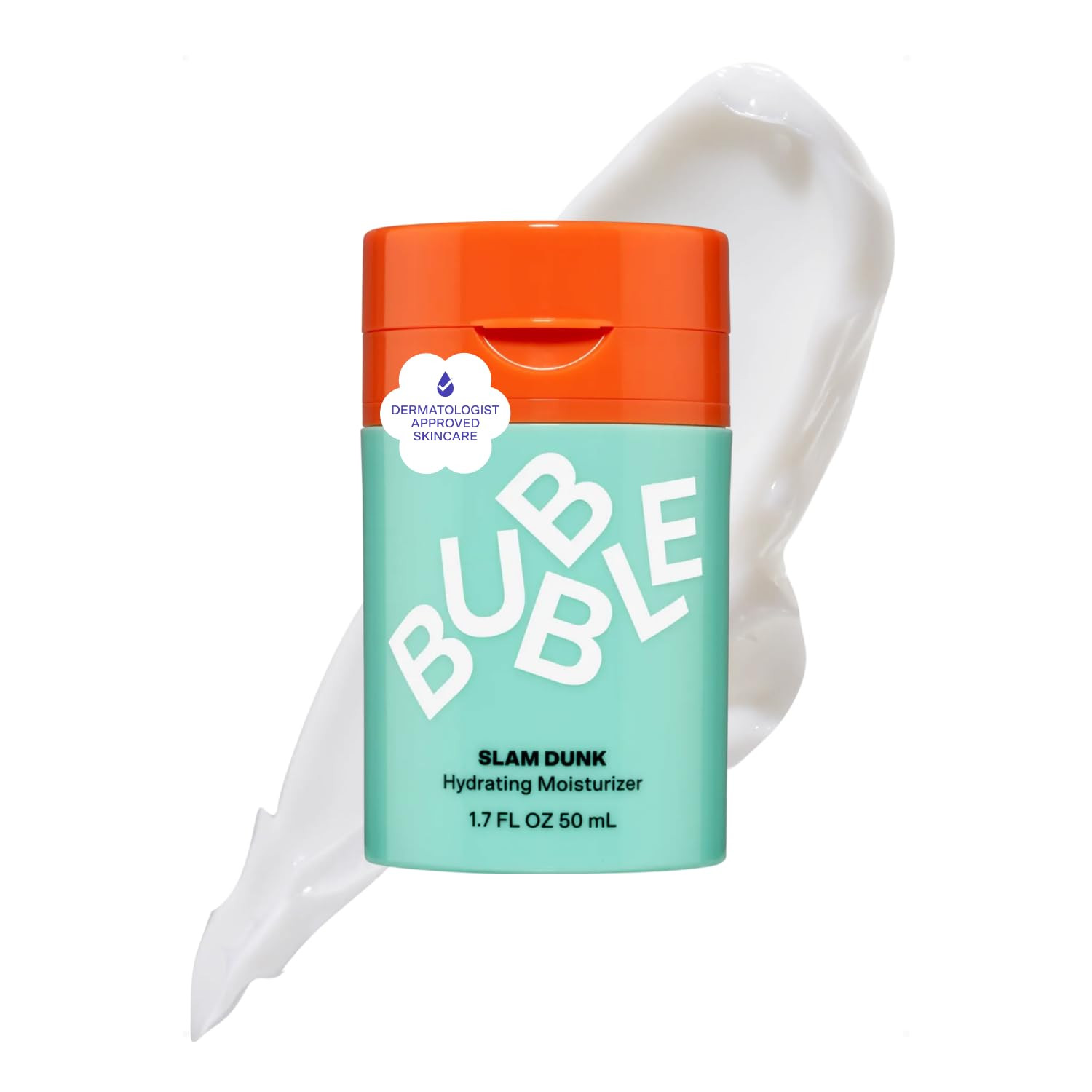 Bubble Skincare Slam Dunk Hydrating Facial Moisturizer - Natural Aloe Juice + Avocado Oil for Skin Hydration and Blue Light Protection - Daily Face Moisturizer for Sensitive Skin (50ml) | Amazon (US)