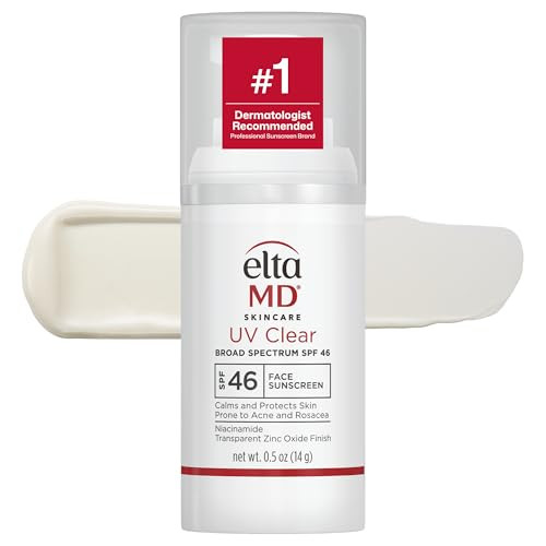 EltaMD UV Clear Face Sunscreen SPF 46, Oil Free Sunscreen with Zinc Oxide, Dermatologist Recommen... | Amazon (US)