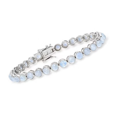 Ross-Simons Moonstone Tennis Bracelet in Sterling Silver Size 8 | Target