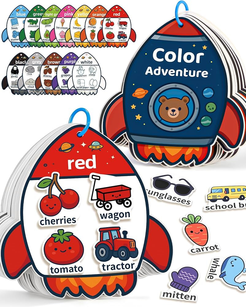 CulinaCraft Montessori Busy Book Color Sorting Toys for 3 Year Old, Preschool Learning Activities... | Amazon (US)