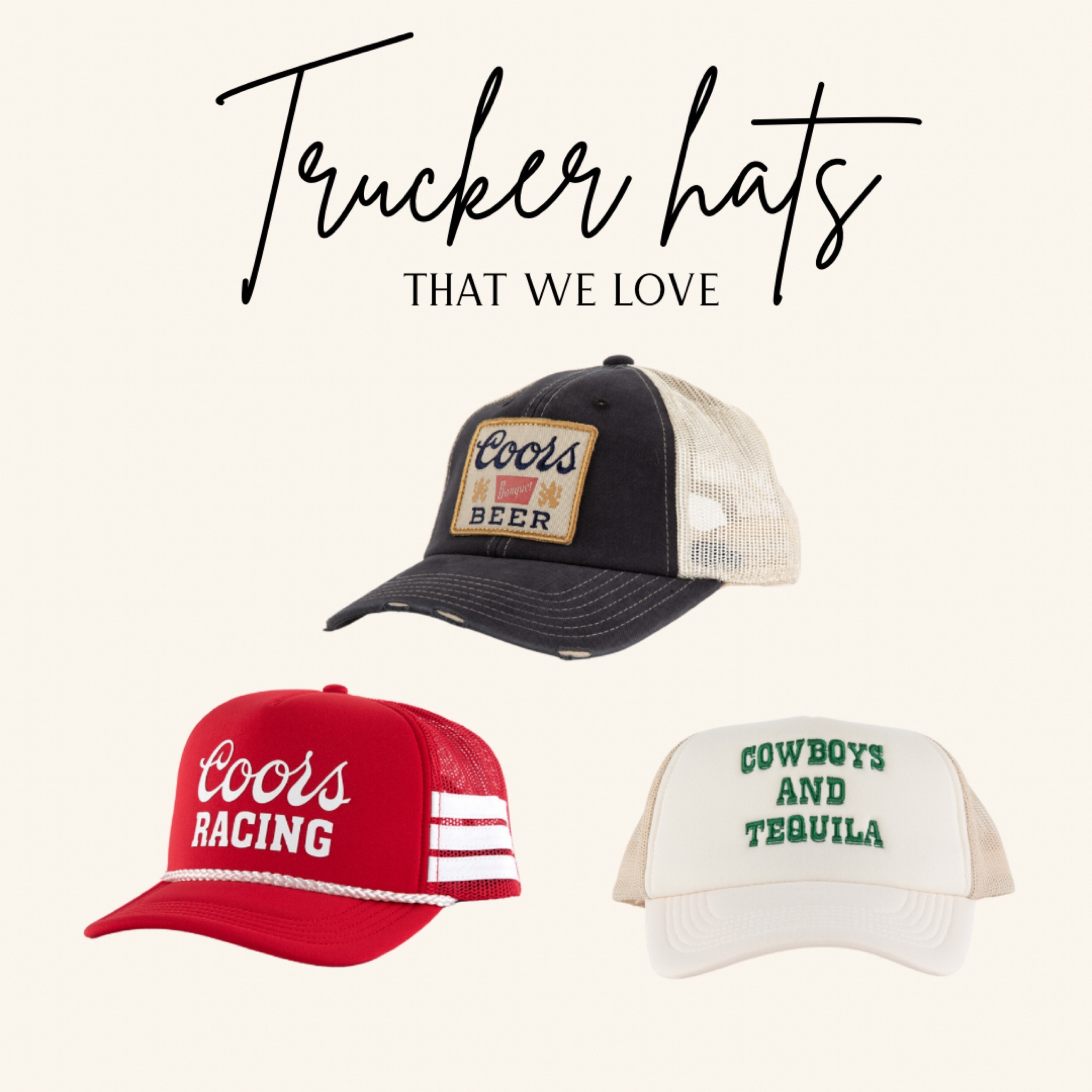 Trucker hats! 

#LTKSummerSales #LTKSaleAlert #LTKStyleTip