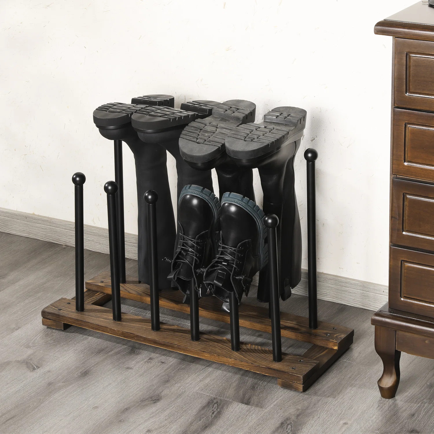 17 Stories 6 Pair Metal Freestanding Boot Rack & Reviews | Wayfair | Wayfair North America