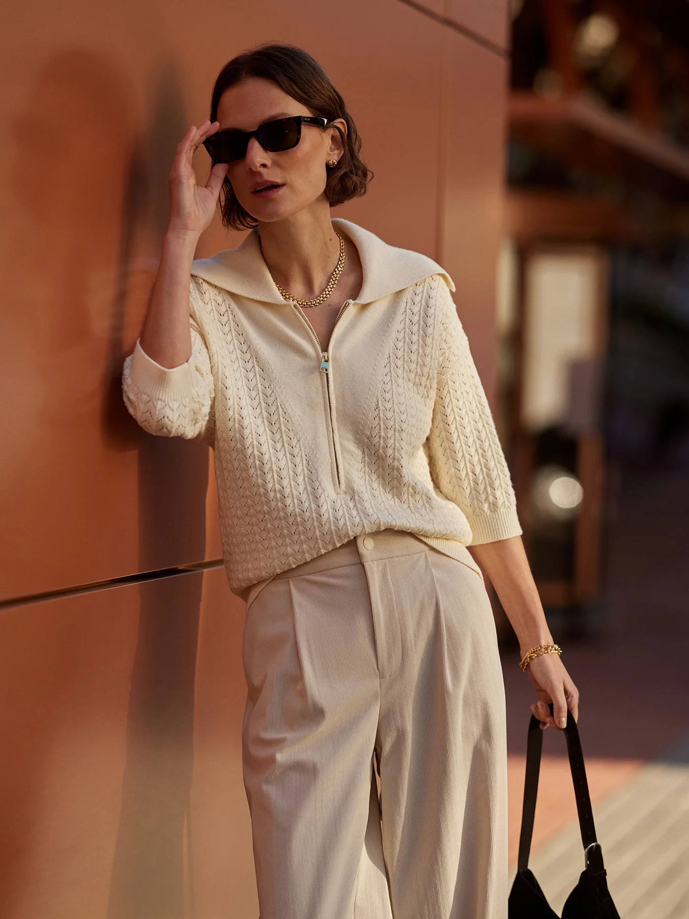 Arney Half-Zip Knit Polo | Varley US