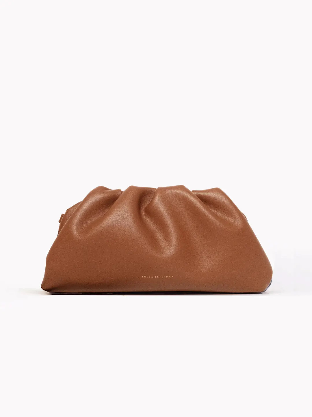 Leather Clutch Handbag Evening Bag - 100% Genuine Leather Caramel Brown Light FREYA ESTEPHAN - Et... | Etsy (US)