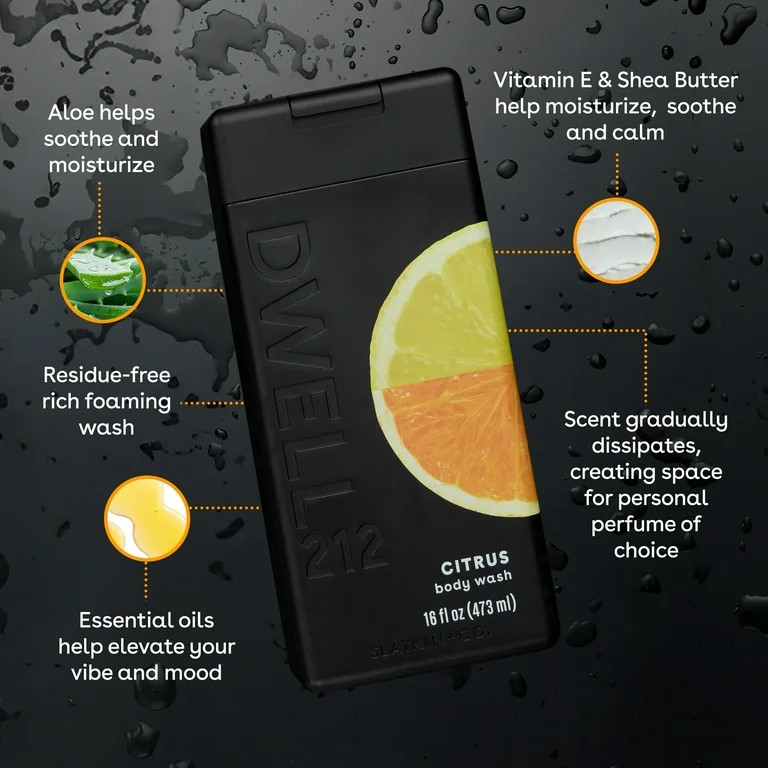 Dwell212 Citrus Body Wash, 16 fl oz | Walmart (US)