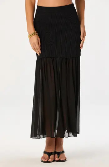 ASTR the Label Halie Mixed Media Maxi Skirt | Nordstrom | Nordstrom