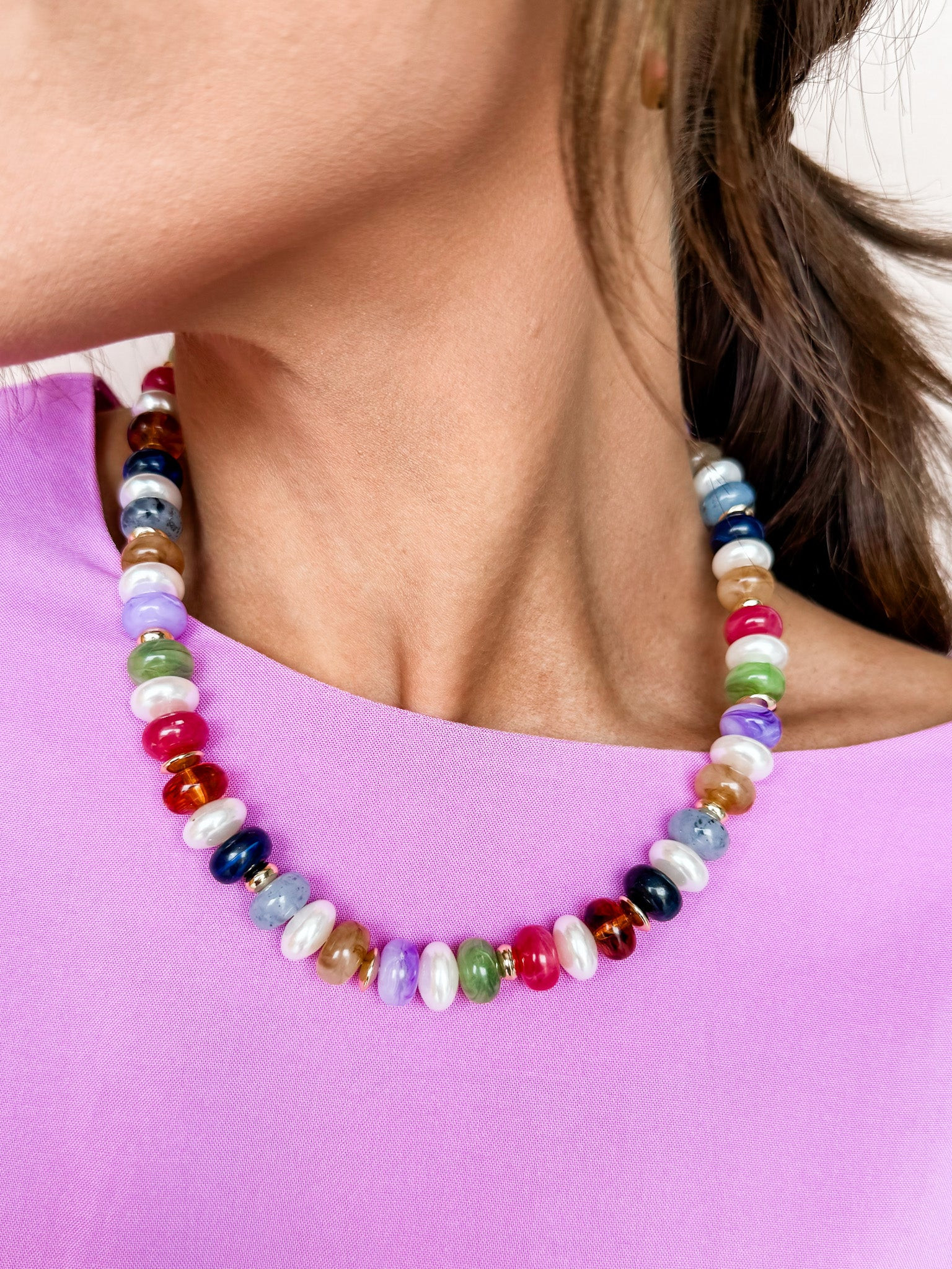 Come Along Marble Beaded Necklace | Ruthie Grace