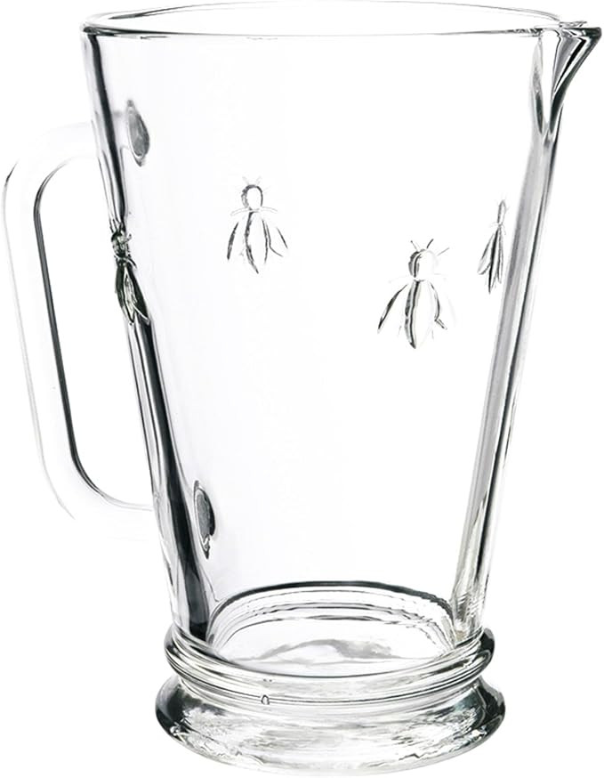 La Rochere Bee Glass Pitcher – Classic French Drinkware with Embossed Bee Emblem – Elegant Gl... | Amazon (US)