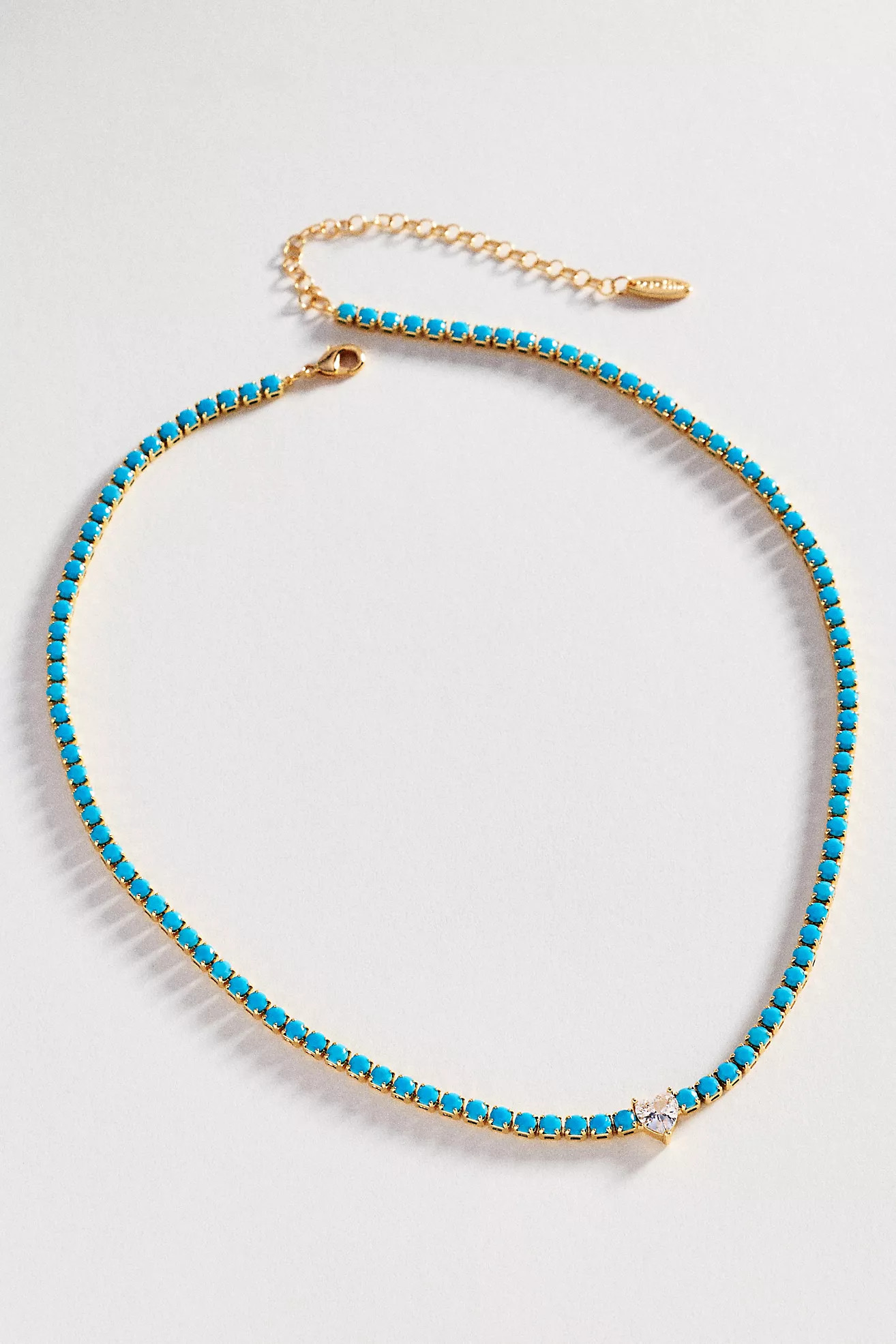 Colorful Beaded Tennis Necklace | Anthropologie (US)