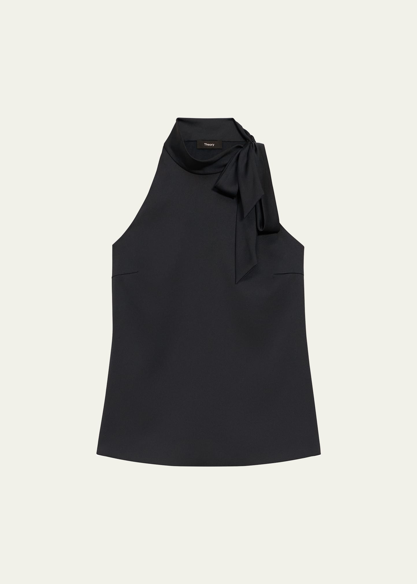 Theory Satin Tie Halter Blouse | Bergdorf Goodman