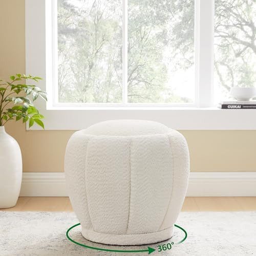 Multi-Functional Swivel Ottoman, Can be Used as a Bedroom Vanity Chair, Living Room Footstool and... | Amazon (US)