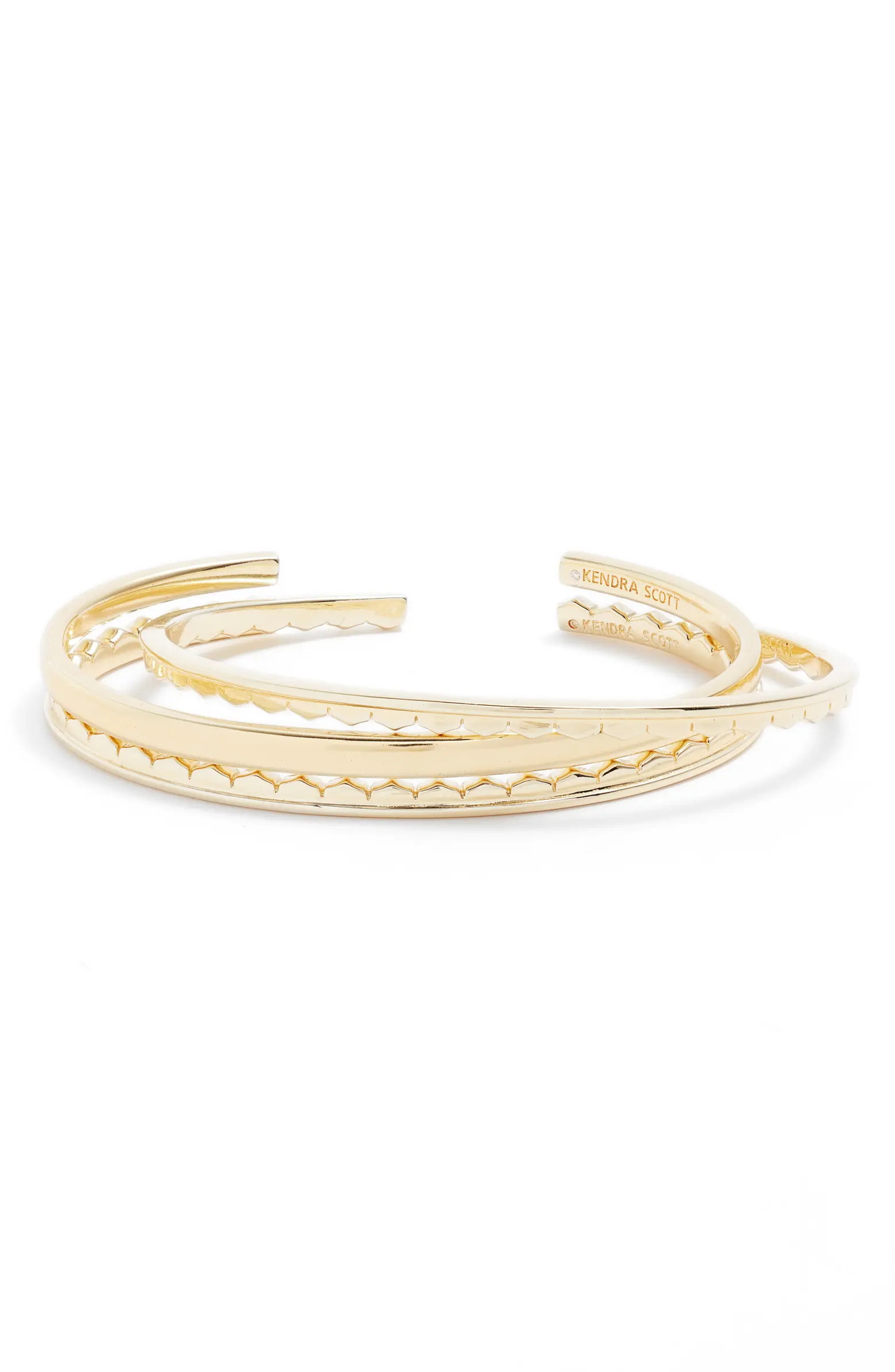 Kendra Scott Quinn Set of 3 Cuff Bracelets | Nordstrom | Nordstrom