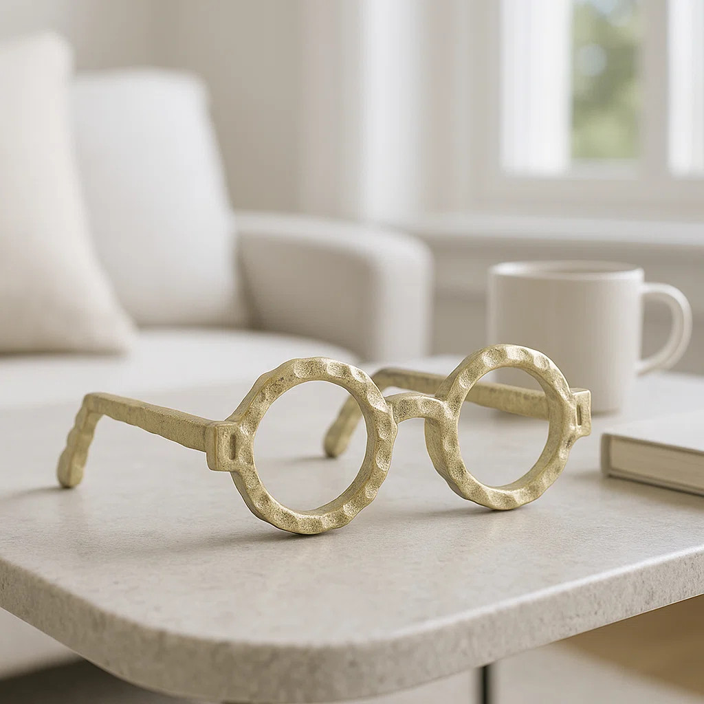 Mercury Row Glam Metal & Aluminum Sculptural Eyeglasses Decorative Accent & Reviews - Wayfair Can... | Wayfair North America