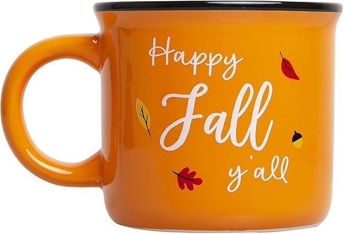 Pearhead Happy Fall Y'all Mug, Autumn Coffee Mug, Home Dećor Accessories, Orange, 15oz, Fall Kit... | Amazon (US)