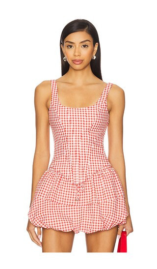 Amanda Uprichard Ryland Top in Red. - size S | Revolve Clothing (Global)