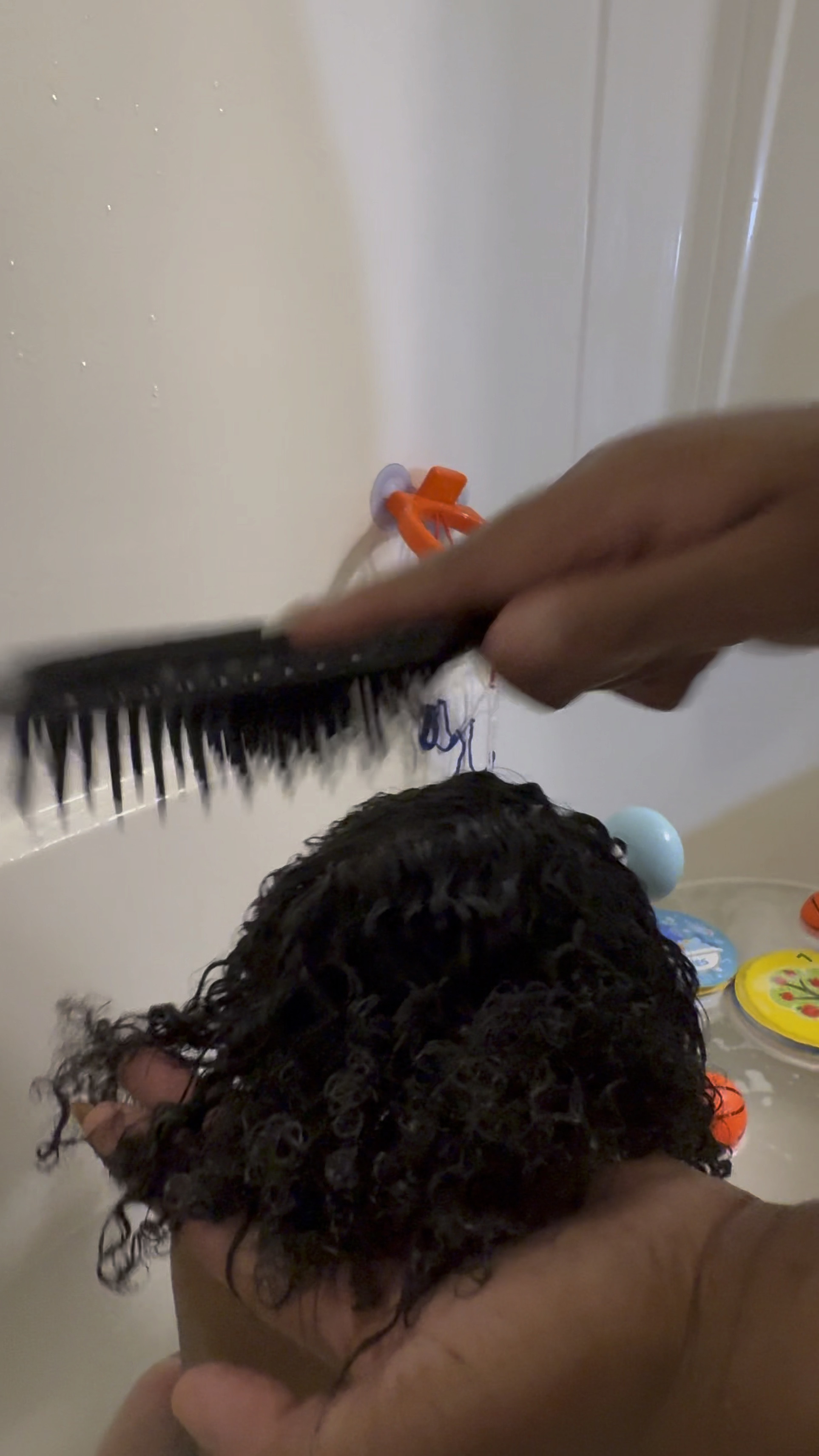I wish I had gotten the Unbrush earlier. It made detangling his hair so much easier. Usually, he screams his lungs out on wash day, but this time he gave me a break. I'm guessing it was thanks to the brush! 😅

#LTKbaby #LTKkids