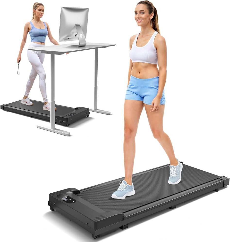 Walking Pad Treadmill Under Desk Treadmill for Home Office, DAEYEGIM 2 in 1 Portable Walking Trea... | Amazon (US)