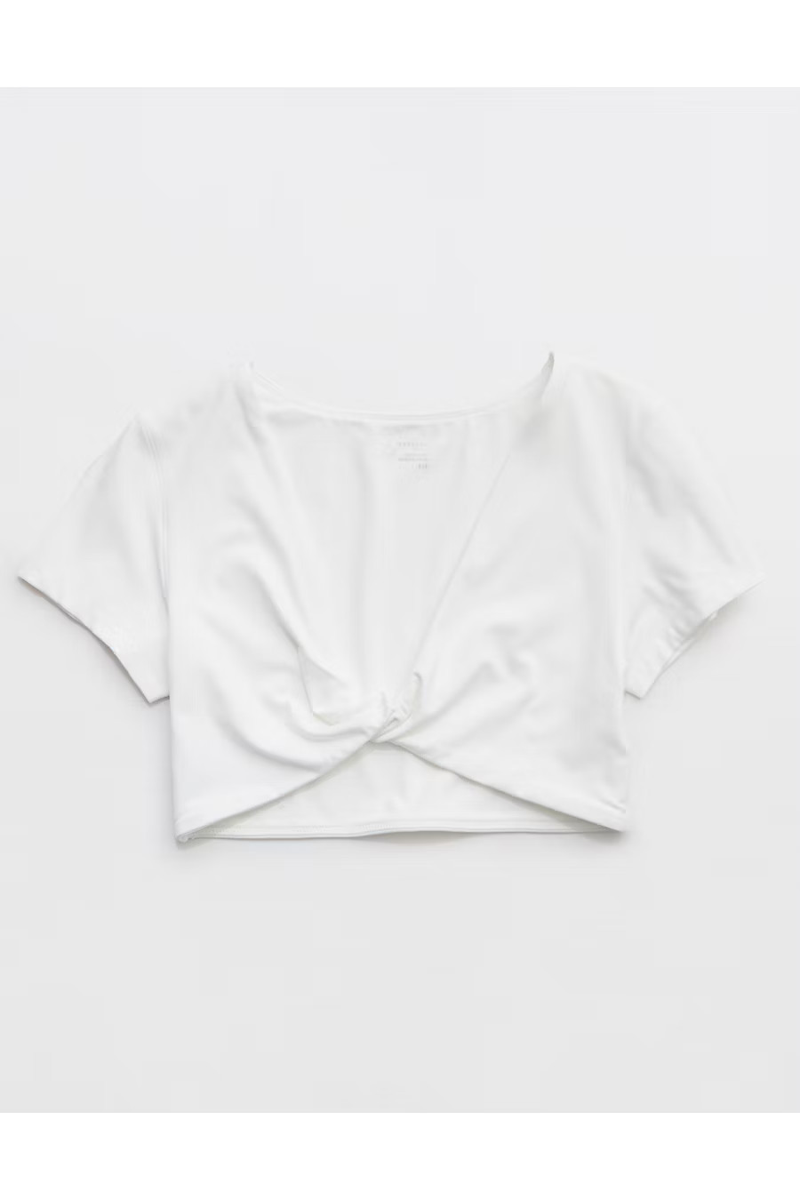 OFFLINE By Aerie Real Me Xtra Twist Front Bra Top Women's White XXS | Aerie