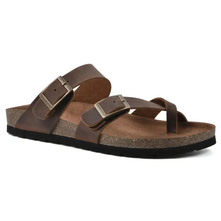 Gracie Leather Footbeds Sandal | White Mountain Shoes